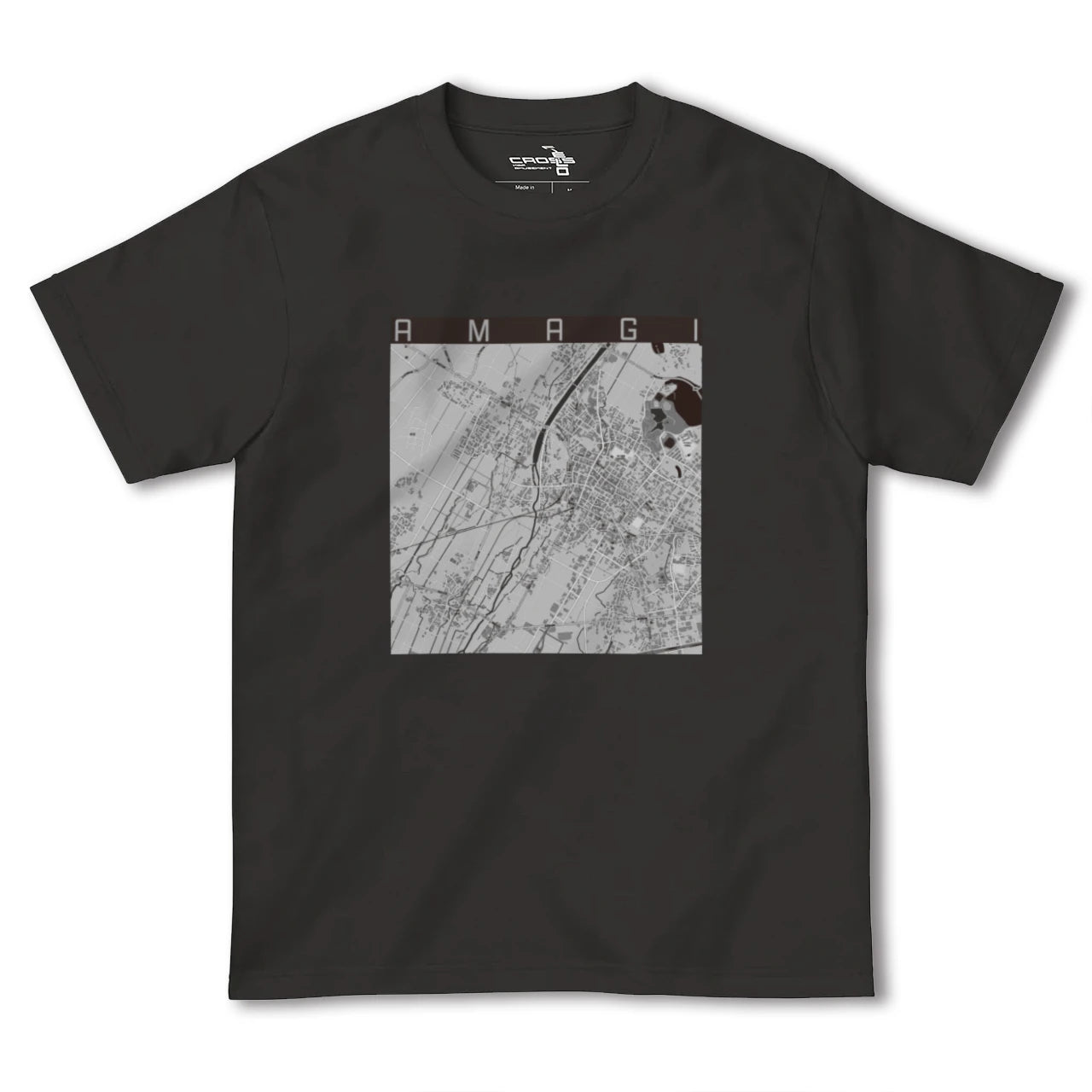 【甘木(福岡県)】地図柄ヘビーウェイトTシャツ