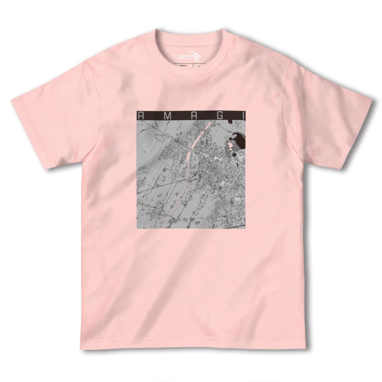 【甘木(福岡県)】地図柄ヘビーウェイトTシャツ