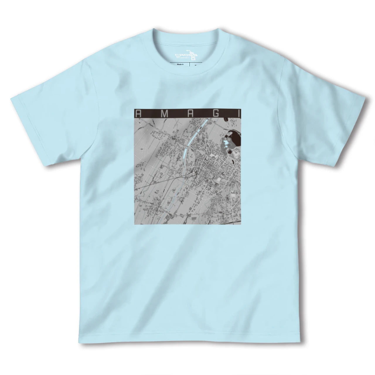 【甘木(福岡県)】地図柄ヘビーウェイトTシャツ