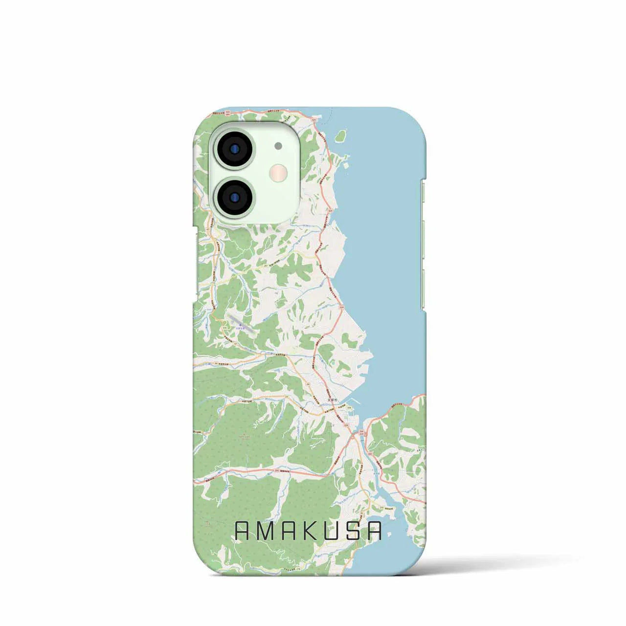 【天草(熊本県)】地図柄iPhoneケース(バックカバータイプ)