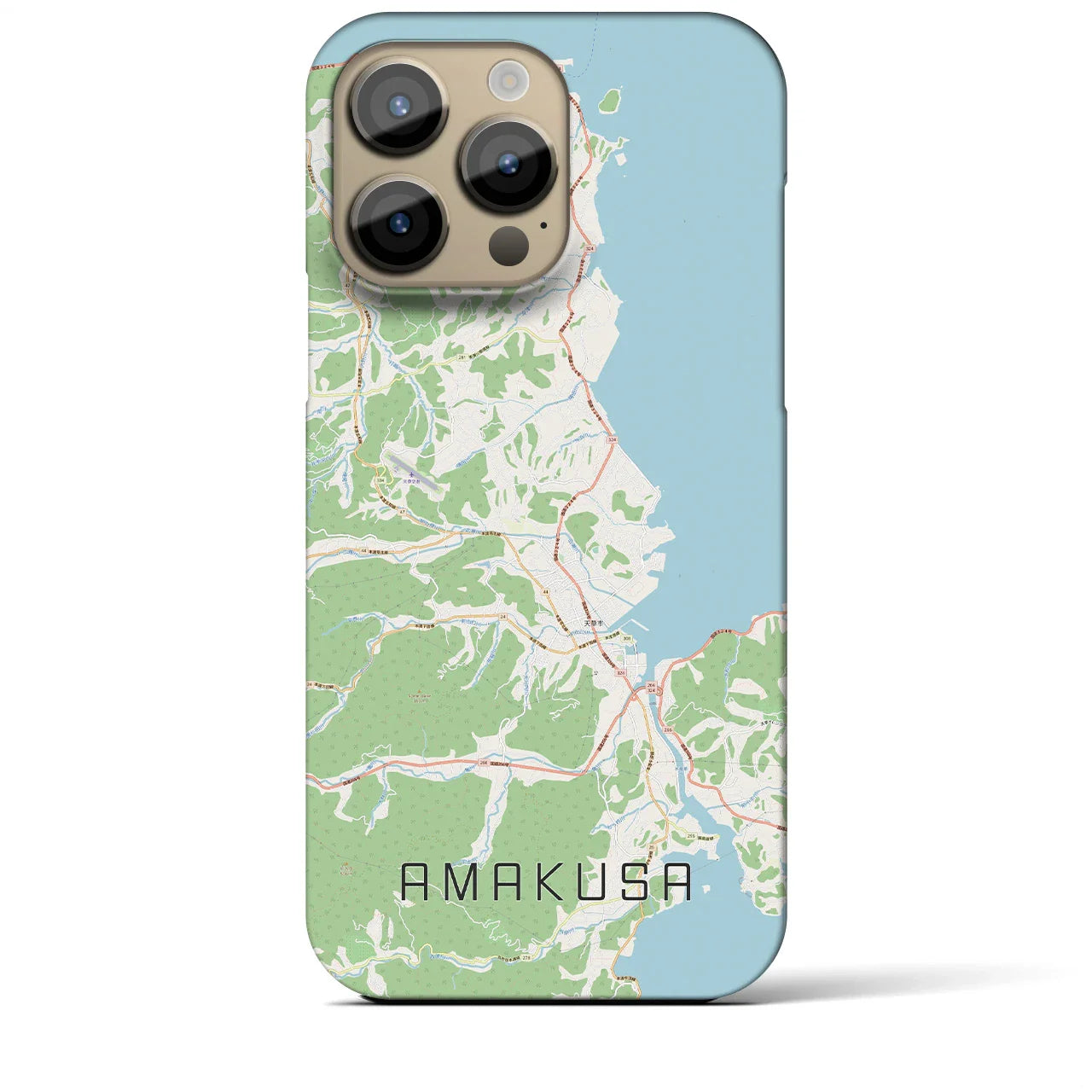 【天草(熊本県)】地図柄iPhoneケース(バックカバータイプ)