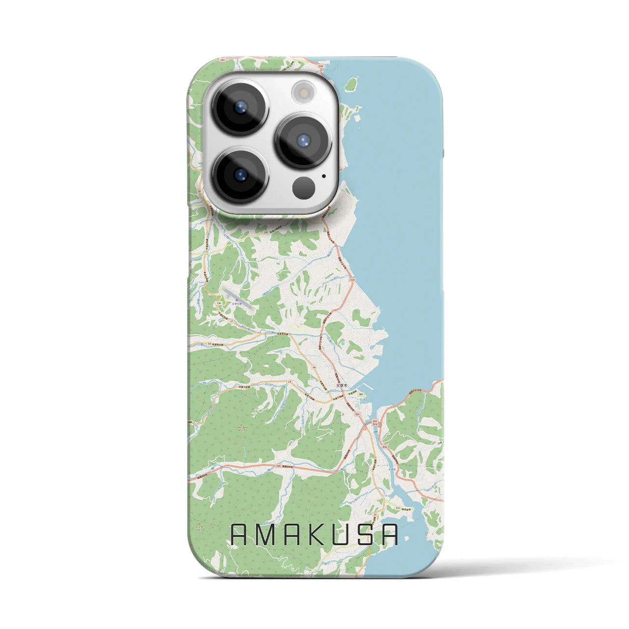 【天草(熊本県)】地図柄iPhoneケース(バックカバータイプ)