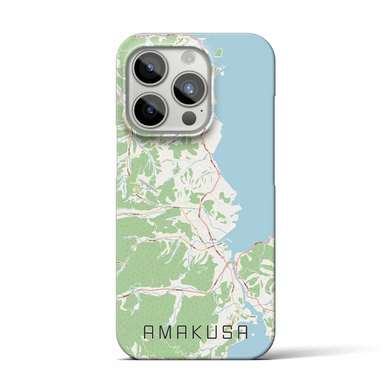 【天草(熊本県)】地図柄iPhoneケース(バックカバータイプ)