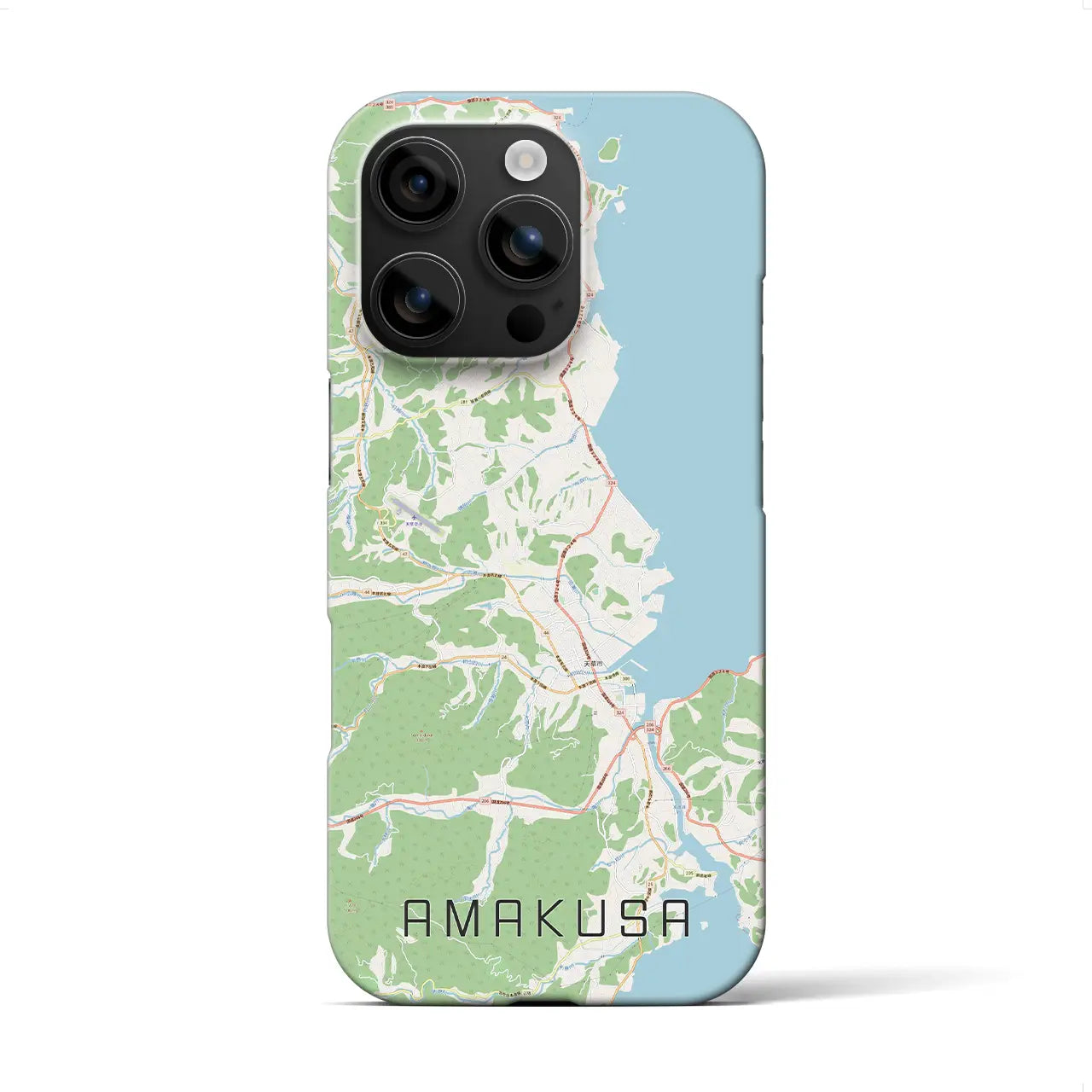 【天草(熊本県)】地図柄iPhoneケース(バックカバータイプ)