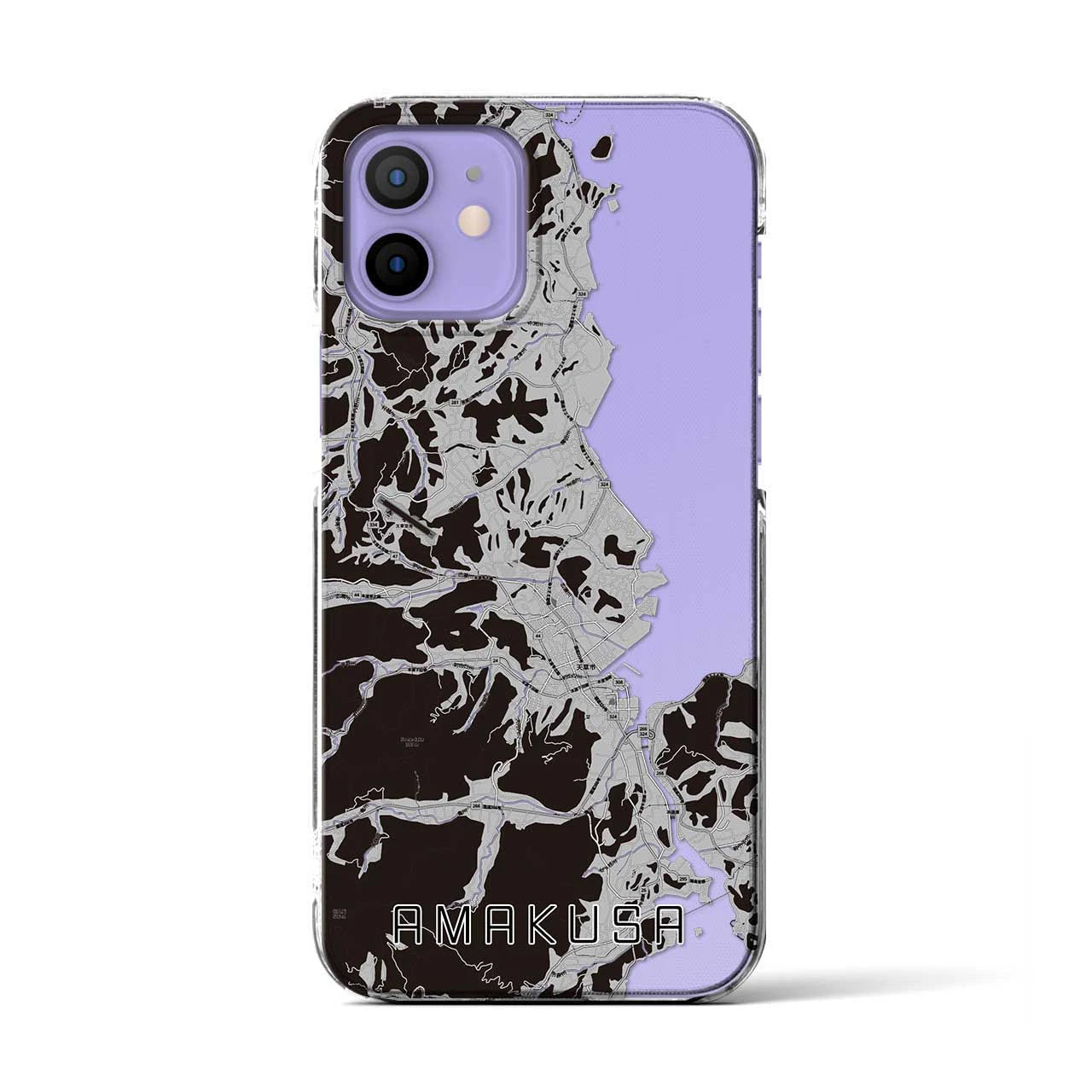 【天草(熊本県)】地図柄iPhoneケース(クリアタイプ)