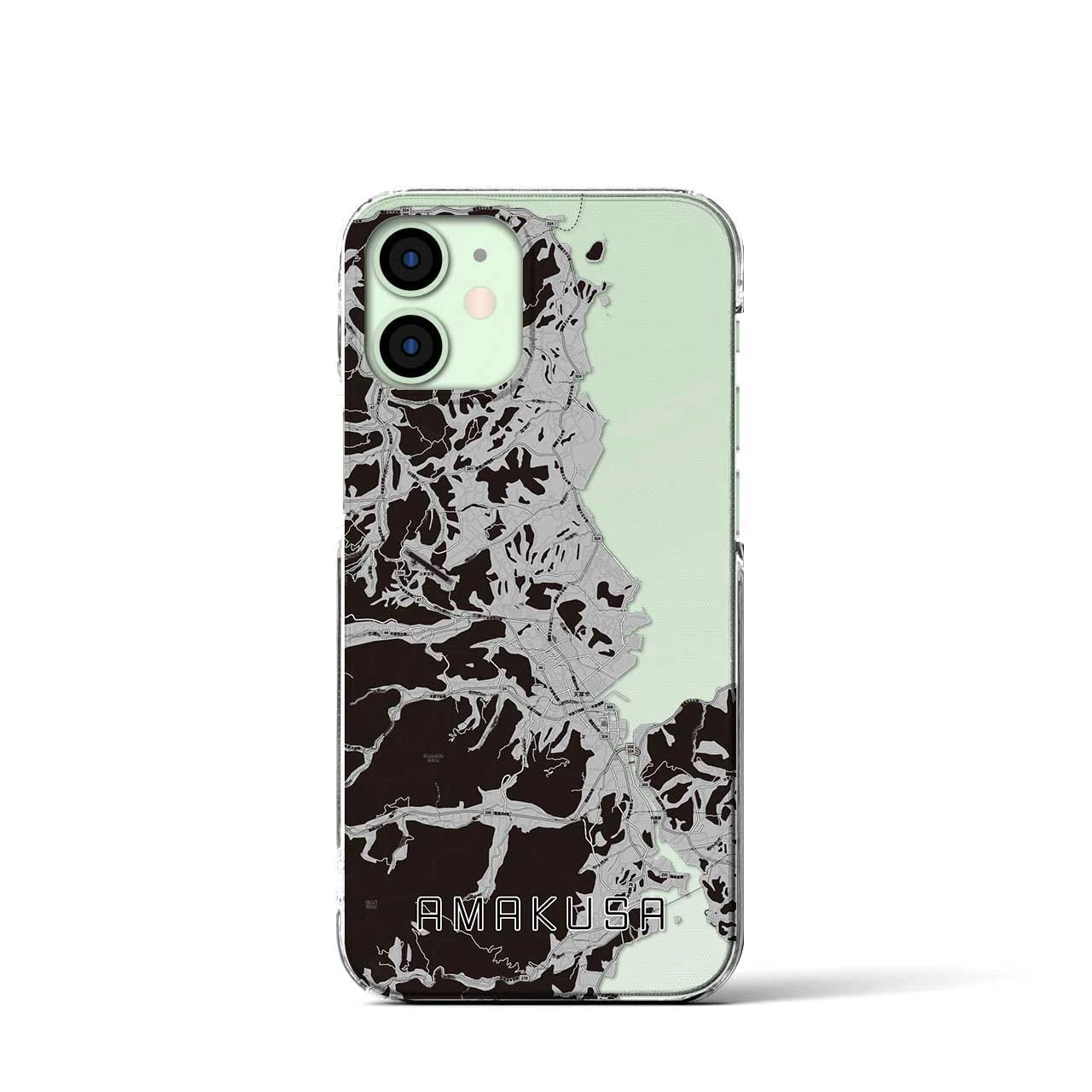 【天草(熊本県)】地図柄iPhoneケース(クリアタイプ)