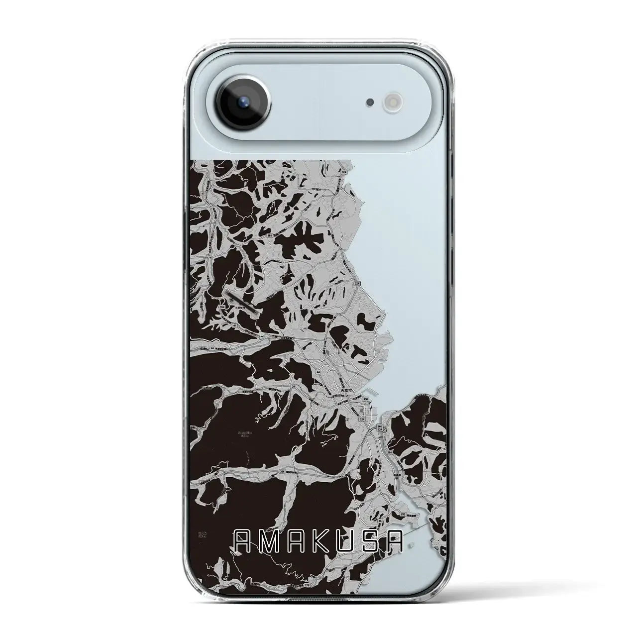【天草(熊本県)】地図柄iPhoneケース(クリアタイプ)