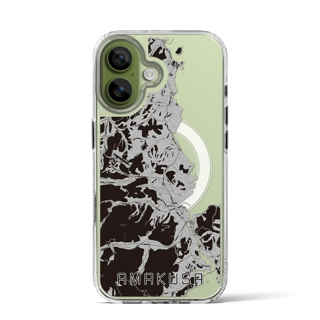 【天草(熊本県)】地図柄iPhoneケース(MagSafeタイプ)