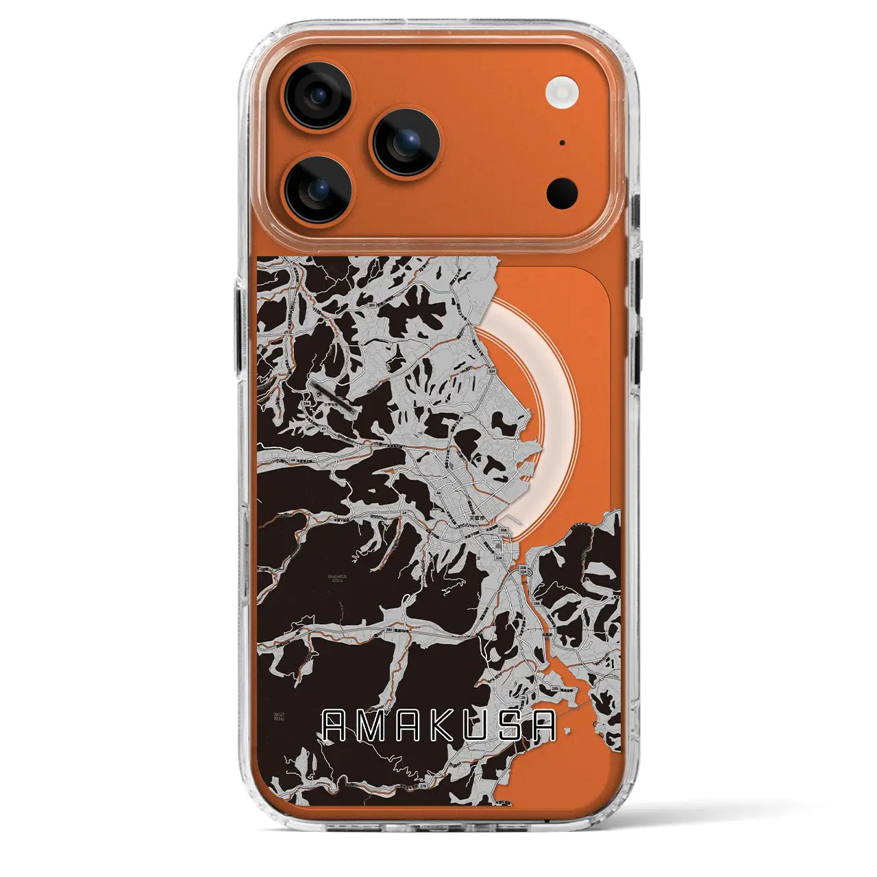 【天草(熊本県)】地図柄iPhoneケース(MagSafeタイプ)