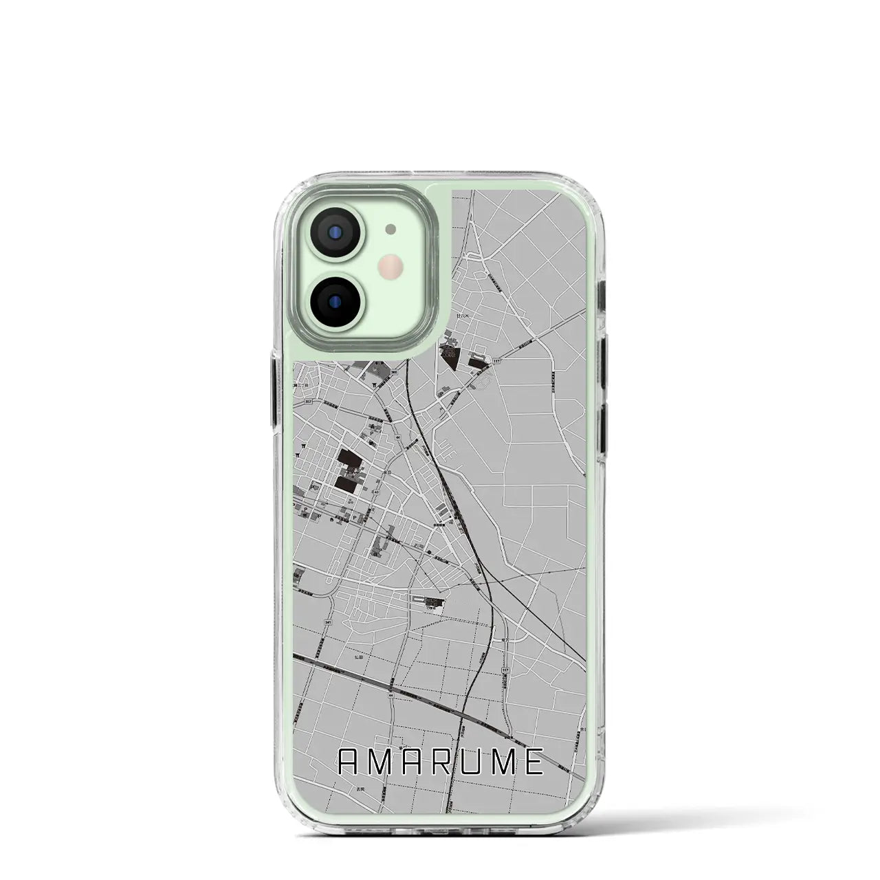【余目(山形県)】地図柄iPhoneケース(MagSafeタイプ)