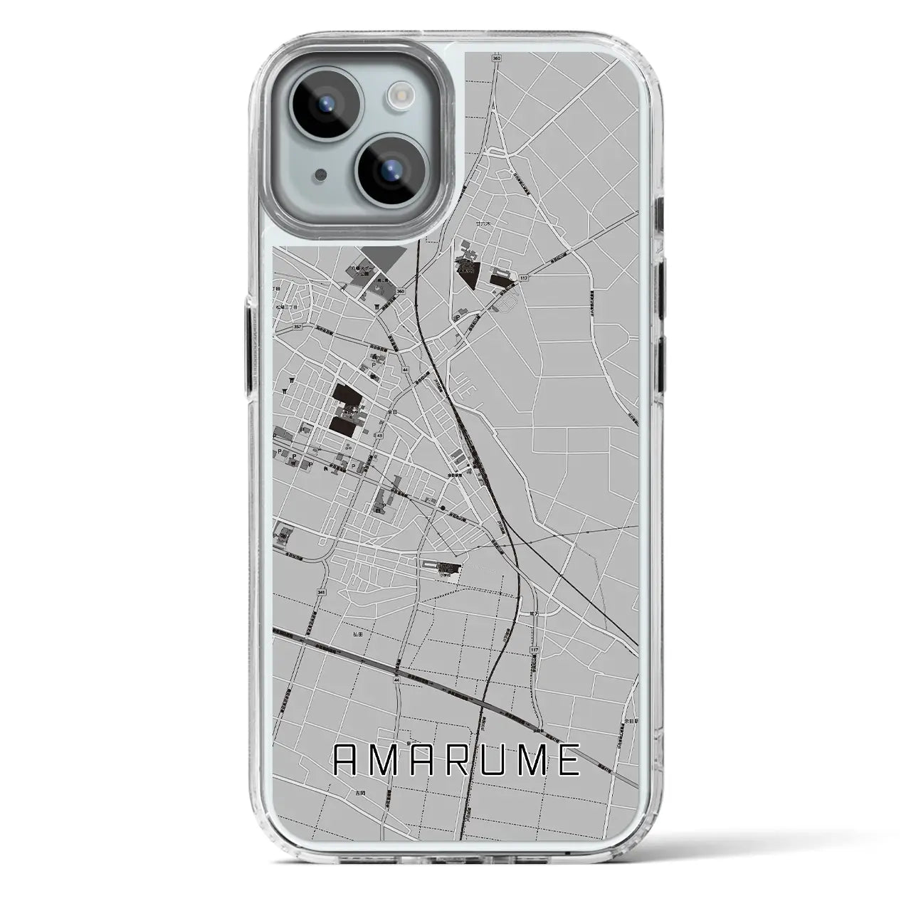 【余目(山形県)】地図柄iPhoneケース(MagSafeタイプ)
