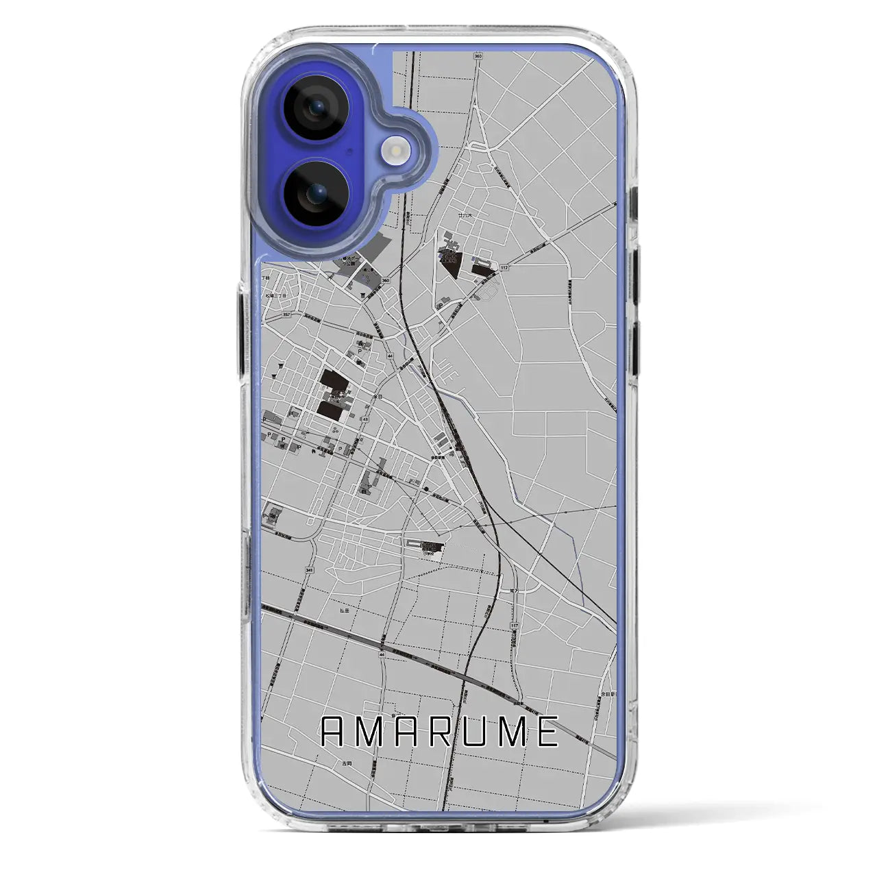 【余目(山形県)】地図柄iPhoneケース(MagSafeタイプ)