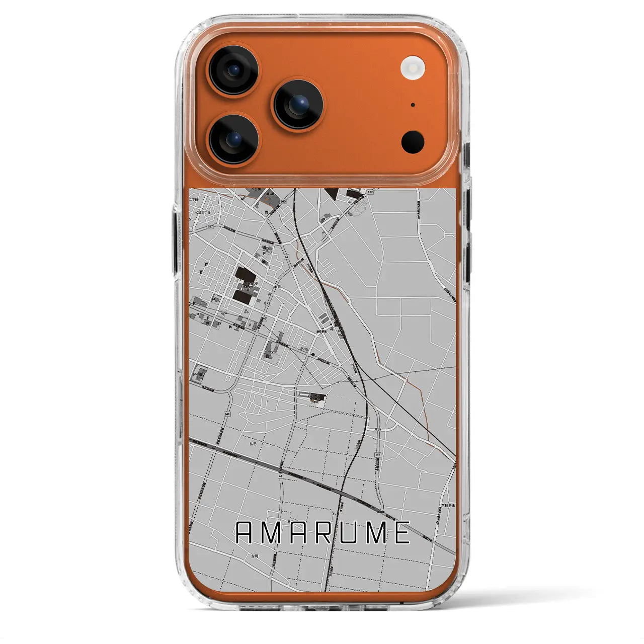 【余目(山形県)】地図柄iPhoneケース(MagSafeタイプ)