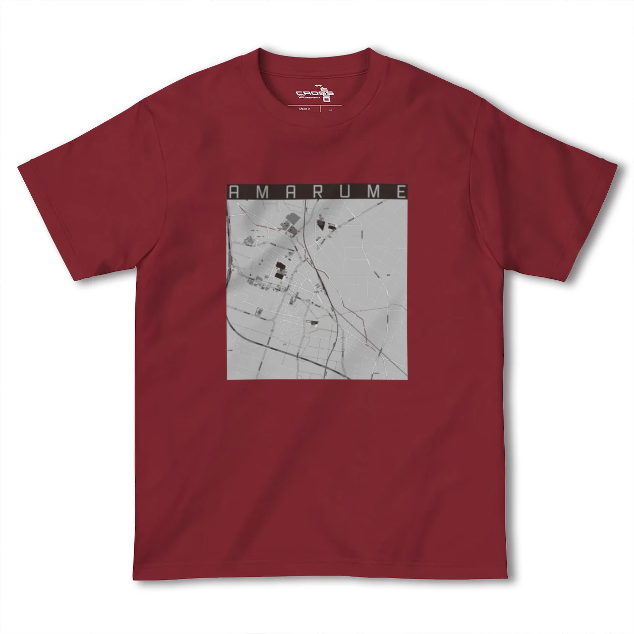【余目(山形県)】地図柄ヘビーウェイトTシャツ
