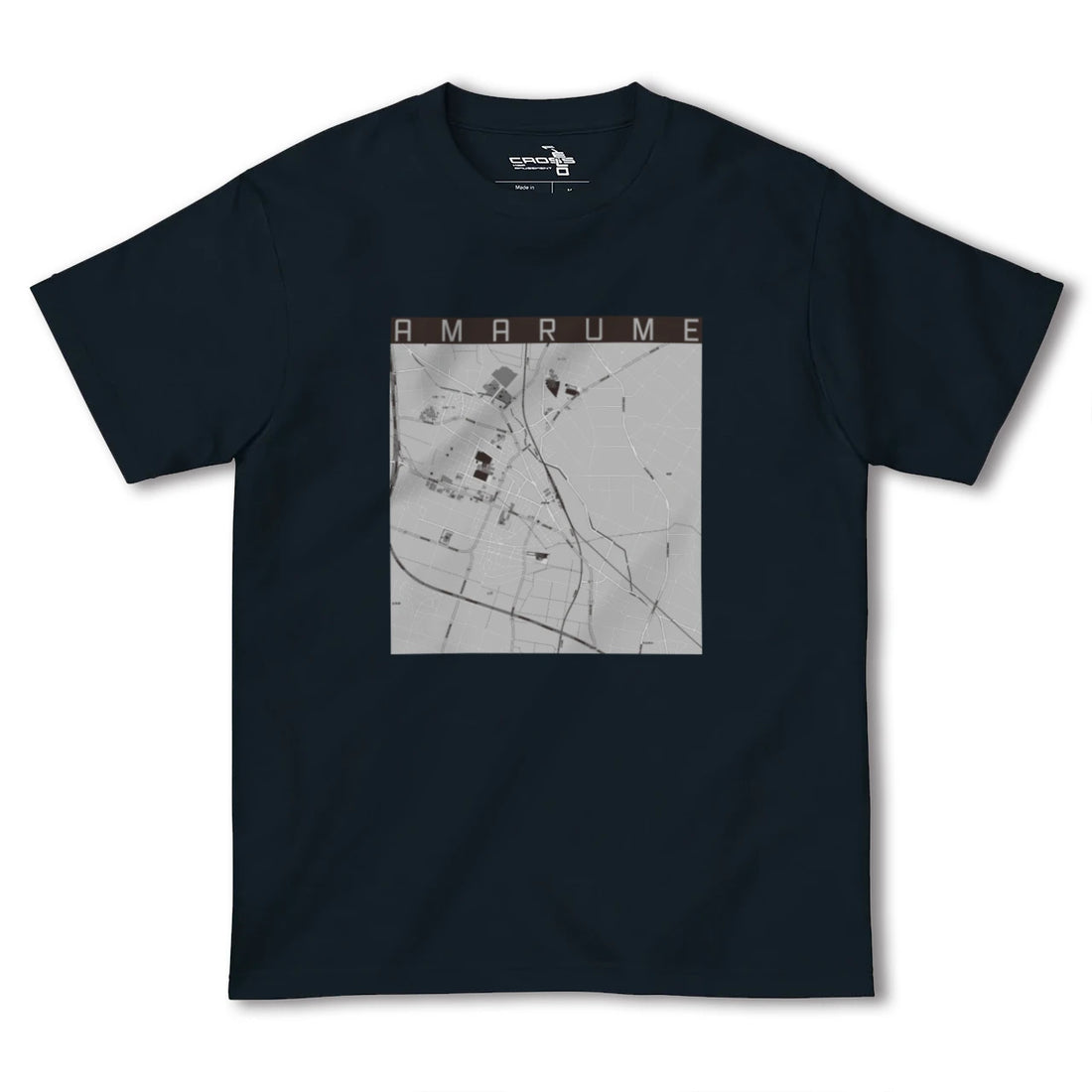 【余目(山形県)】地図柄ヘビーウェイトTシャツ
