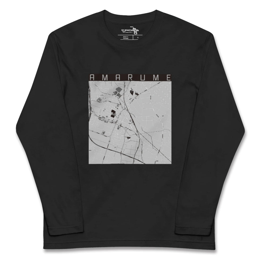 【余目(山形県)】地図柄ロングスリーブTシャツ