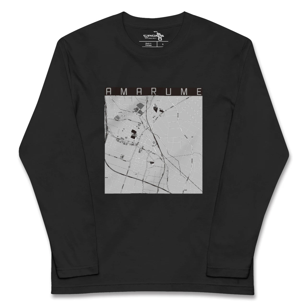 【余目(山形県)】地図柄ロングスリーブTシャツ