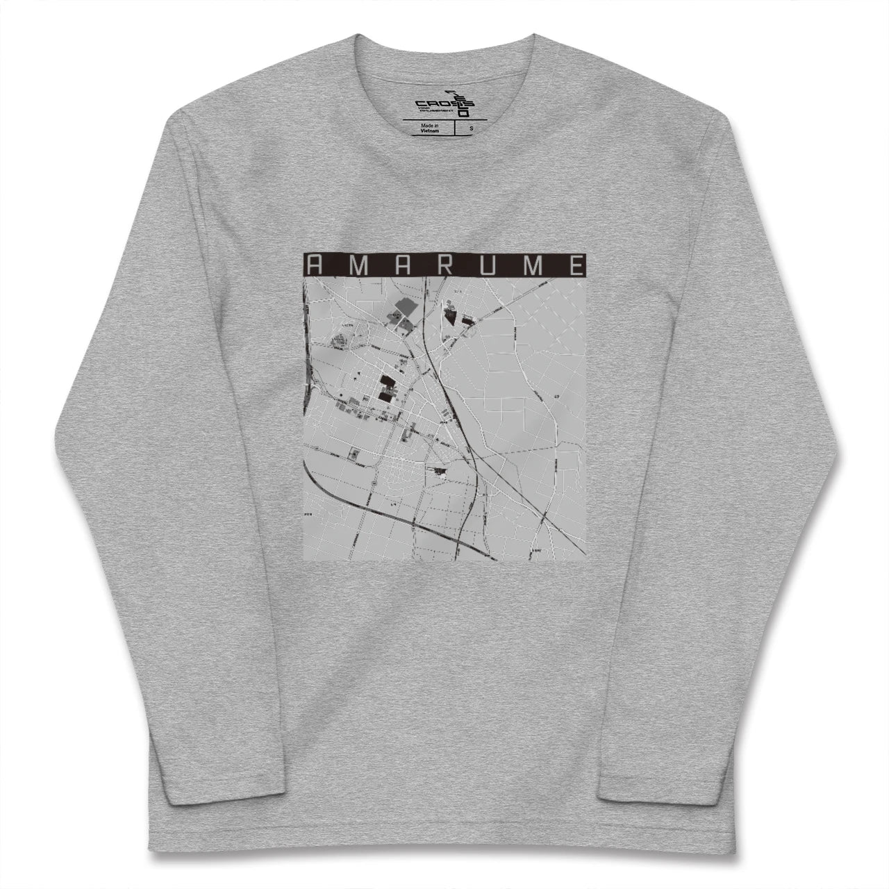 【余目(山形県)】地図柄ロングスリーブTシャツ