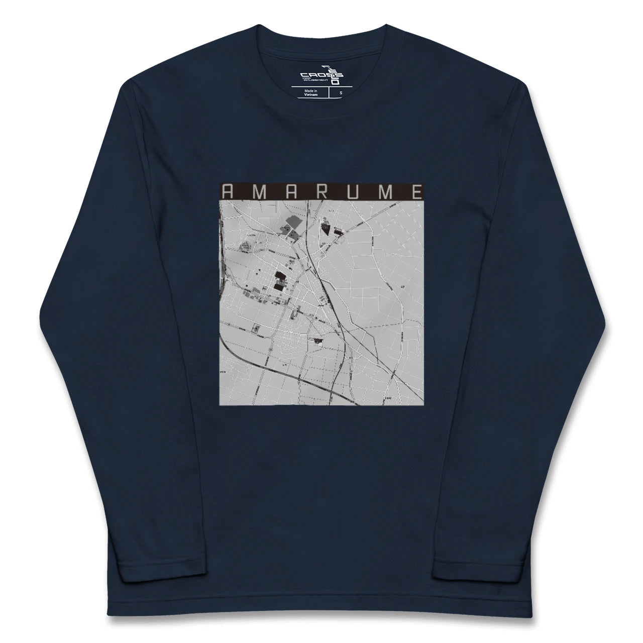 【余目(山形県)】地図柄ロングスリーブTシャツ