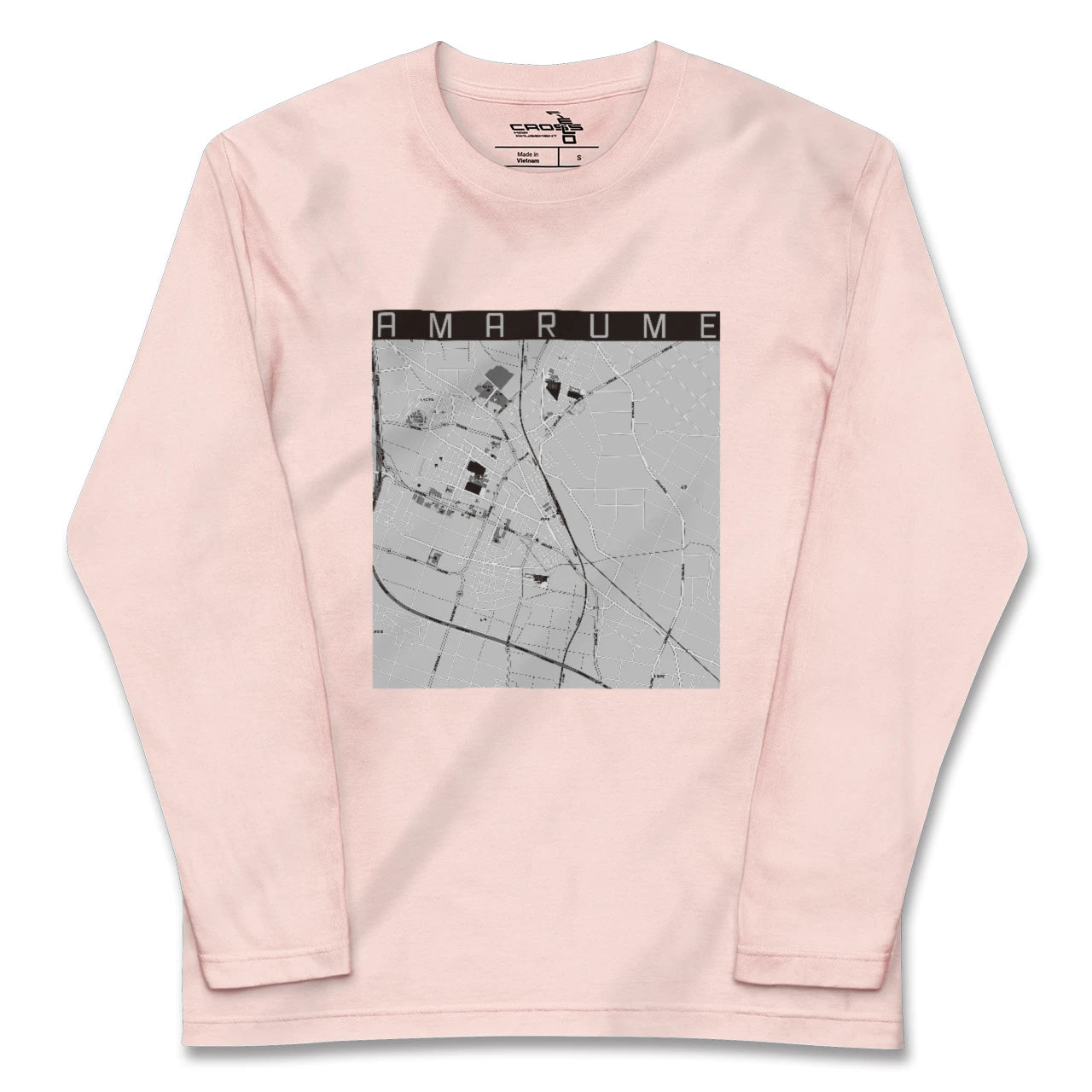【余目(山形県)】地図柄ロングスリーブTシャツ