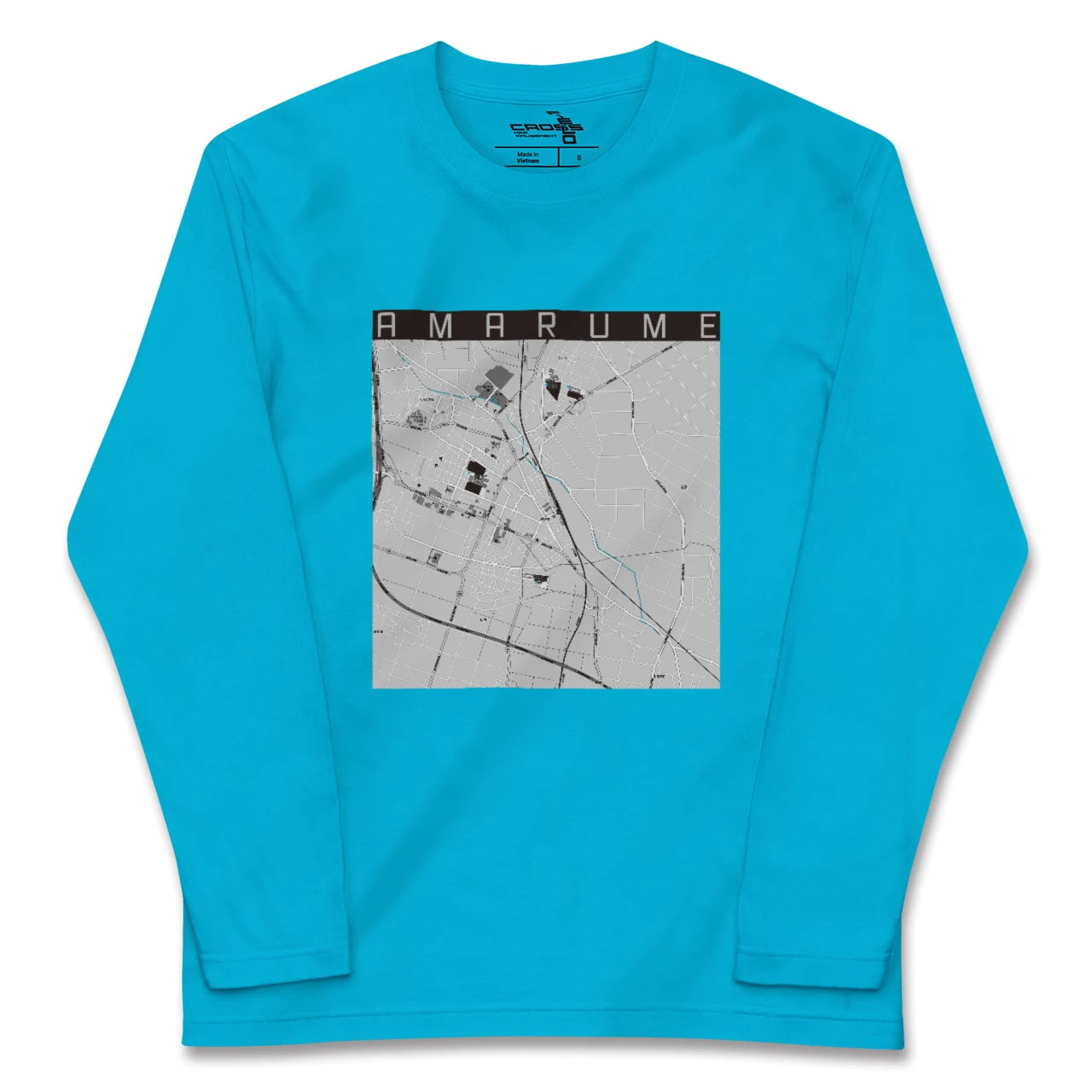 【余目(山形県)】地図柄ロングスリーブTシャツ