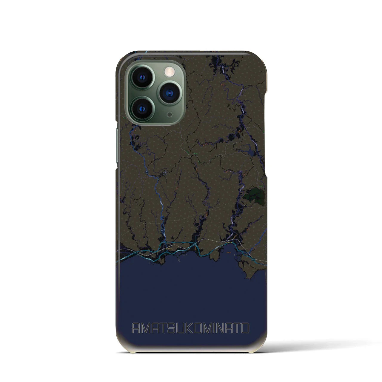 【天津小湊(千葉県)】地図柄iPhoneケース(バックカバータイプ)