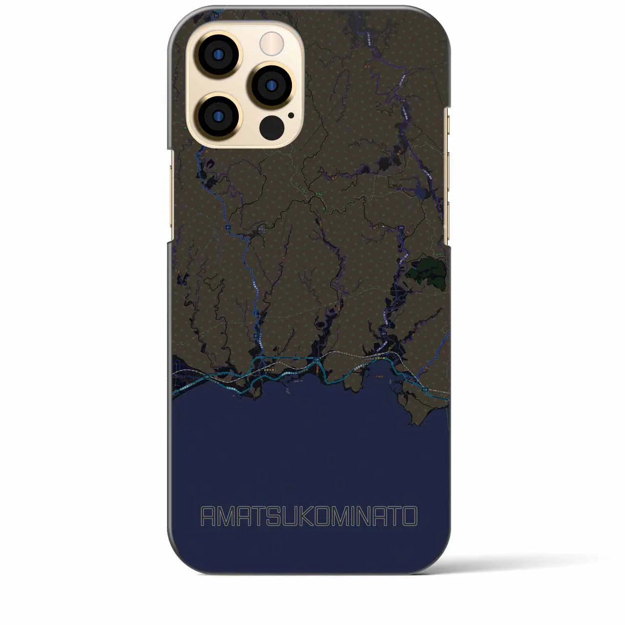 【天津小湊(千葉県)】地図柄iPhoneケース(バックカバータイプ)