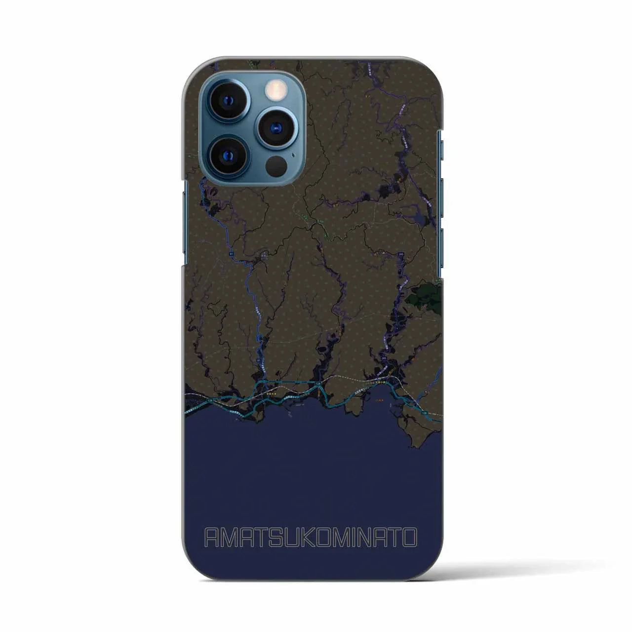 【天津小湊(千葉県)】地図柄iPhoneケース(バックカバータイプ)