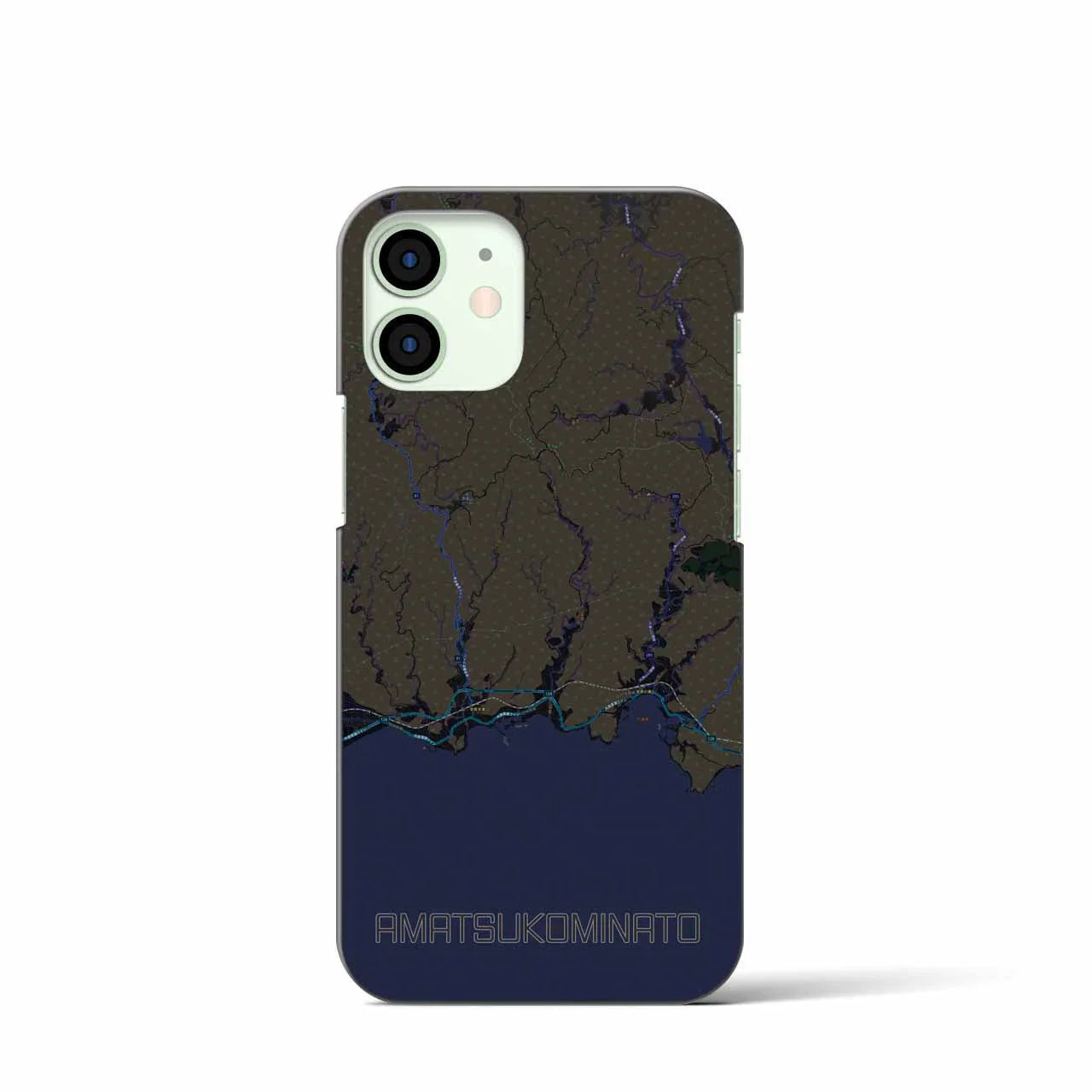 【天津小湊(千葉県)】地図柄iPhoneケース(バックカバータイプ)