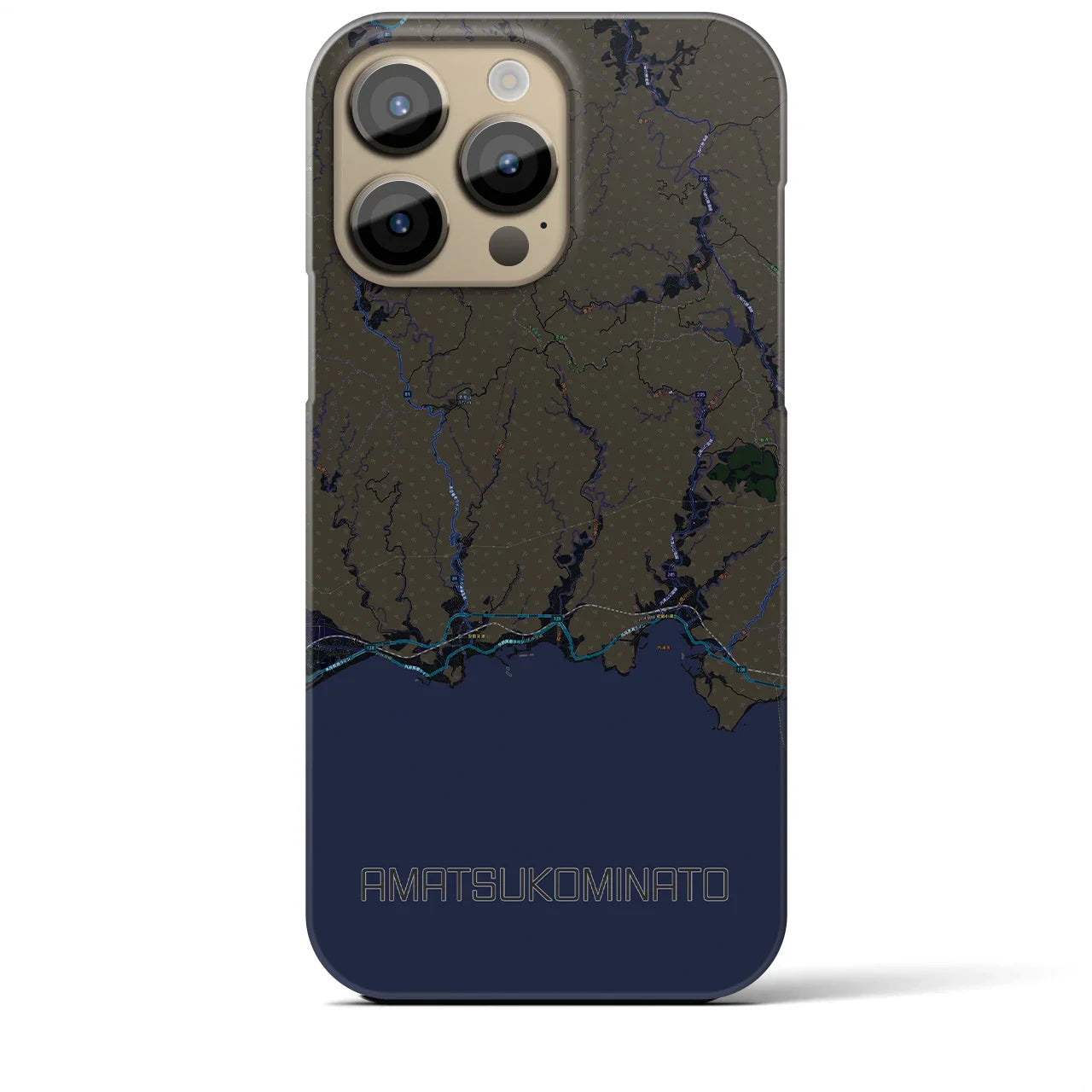 【天津小湊(千葉県)】地図柄iPhoneケース(バックカバータイプ)