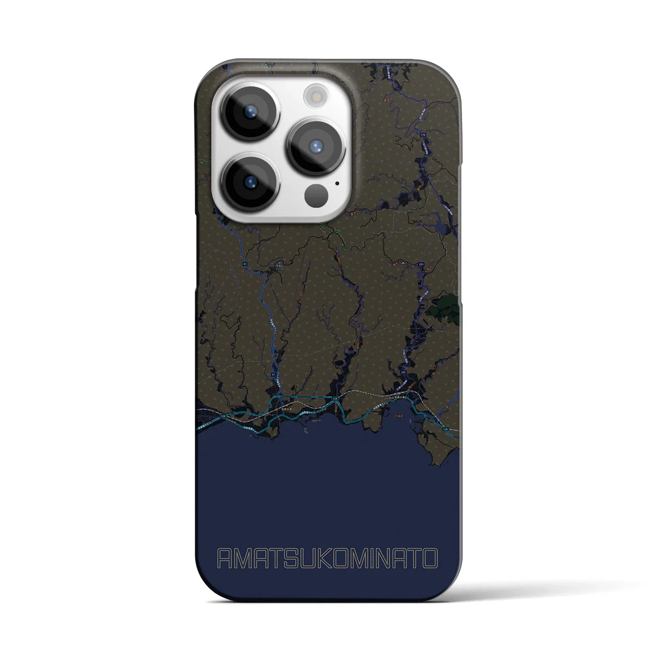 【天津小湊(千葉県)】地図柄iPhoneケース(バックカバータイプ)