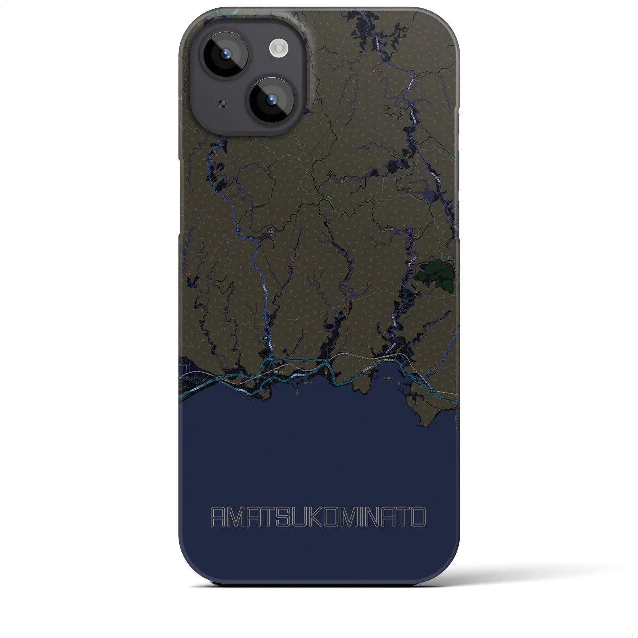 【天津小湊(千葉県)】地図柄iPhoneケース(バックカバータイプ)