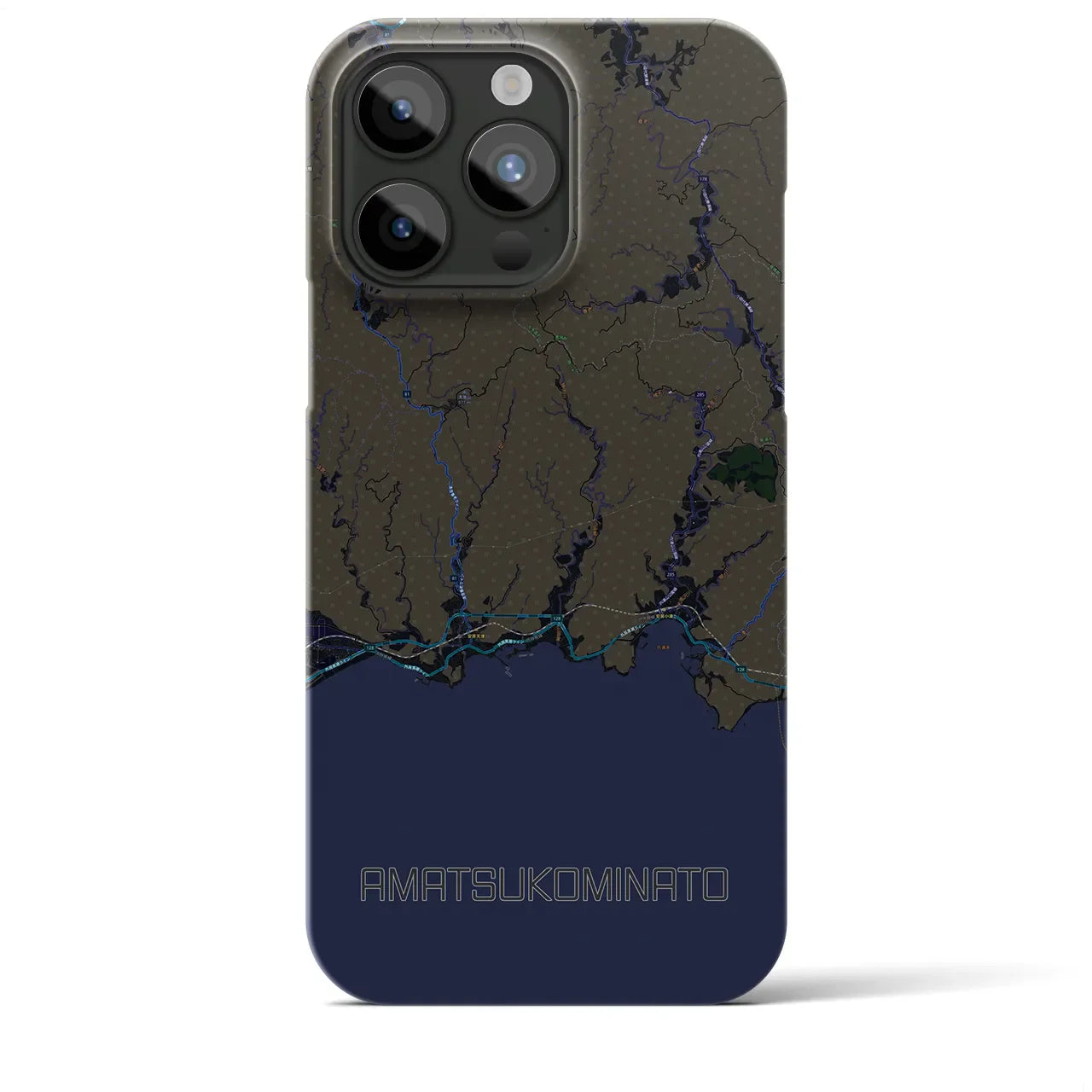【天津小湊(千葉県)】地図柄iPhoneケース(バックカバータイプ)