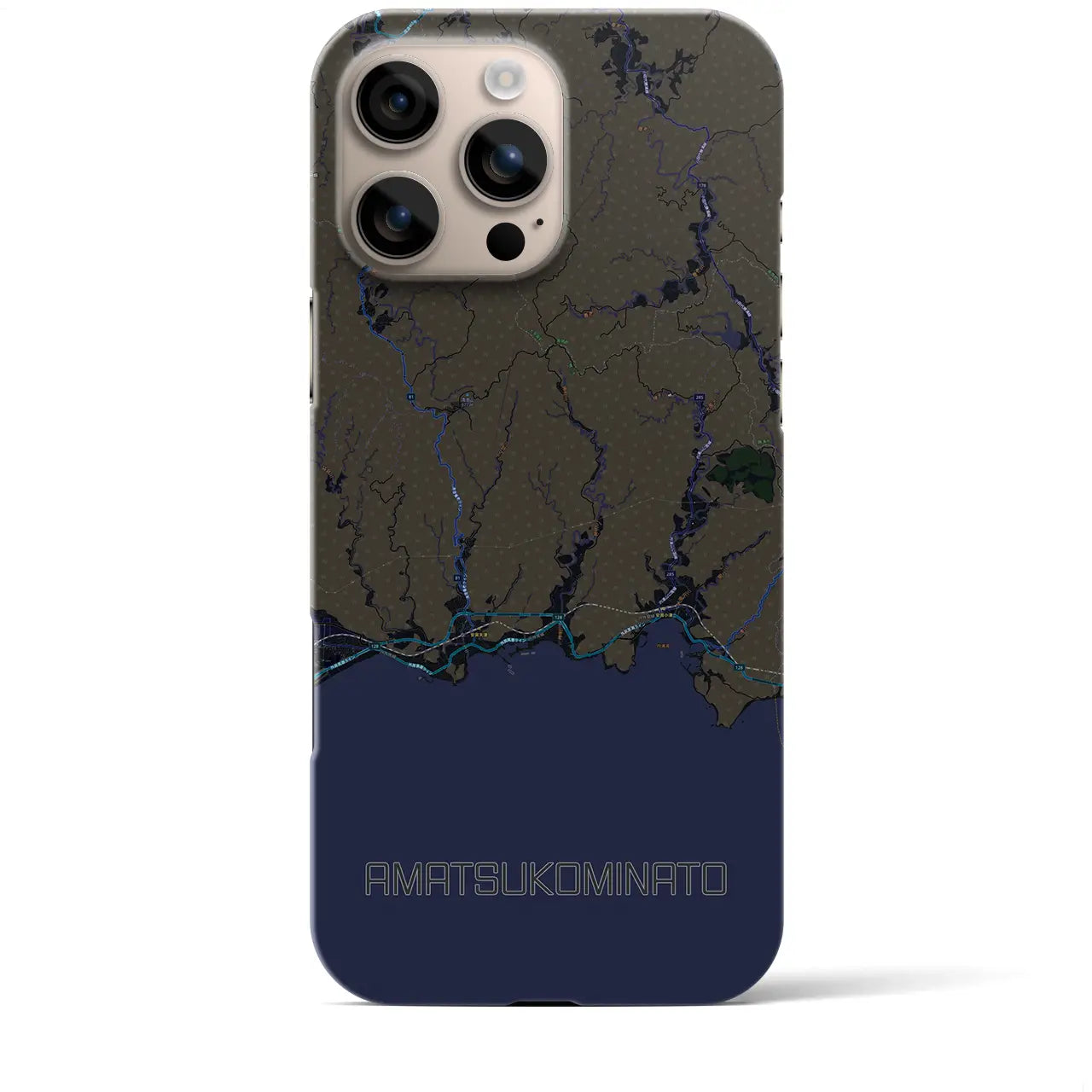 【天津小湊(千葉県)】地図柄iPhoneケース(バックカバータイプ)