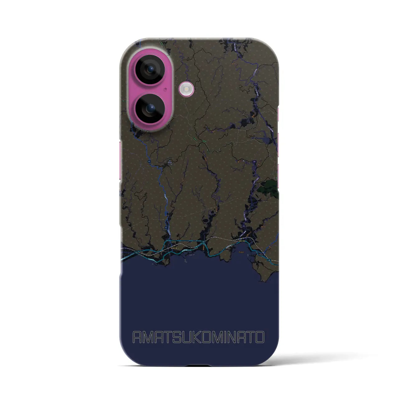 【天津小湊(千葉県)】地図柄iPhoneケース(バックカバータイプ)