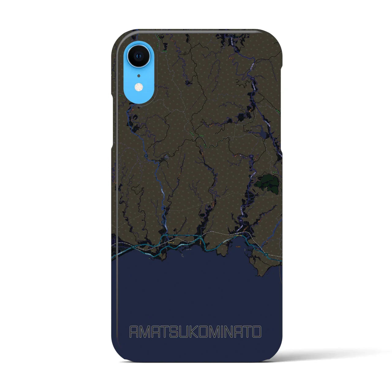 【天津小湊(千葉県)】地図柄iPhoneケース(バックカバータイプ)