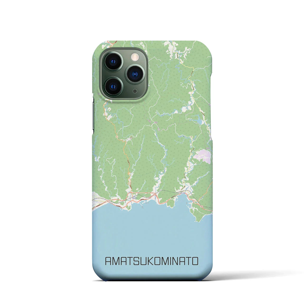 【天津小湊(千葉県)】地図柄iPhoneケース(バックカバータイプ)