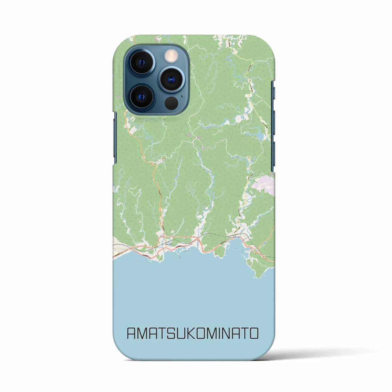 【天津小湊(千葉県)】地図柄iPhoneケース(バックカバータイプ)