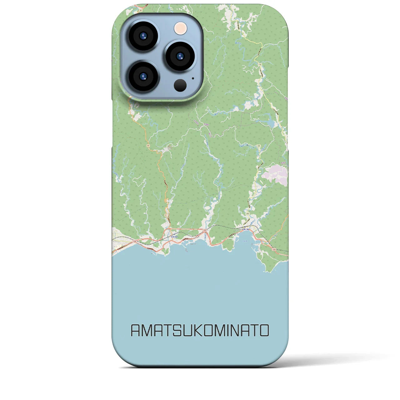 【天津小湊(千葉県)】地図柄iPhoneケース(バックカバータイプ)