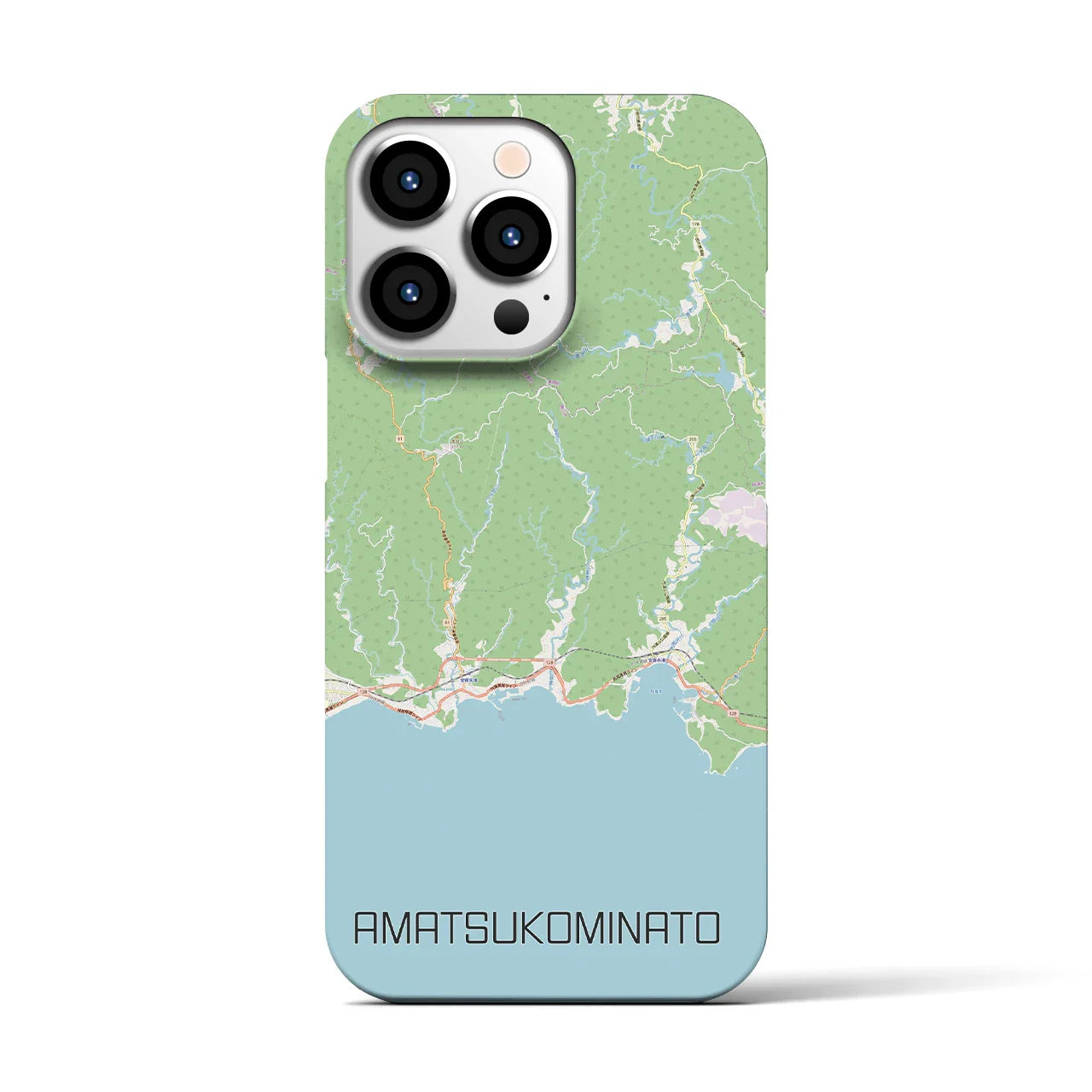 【天津小湊(千葉県)】地図柄iPhoneケース(バックカバータイプ)