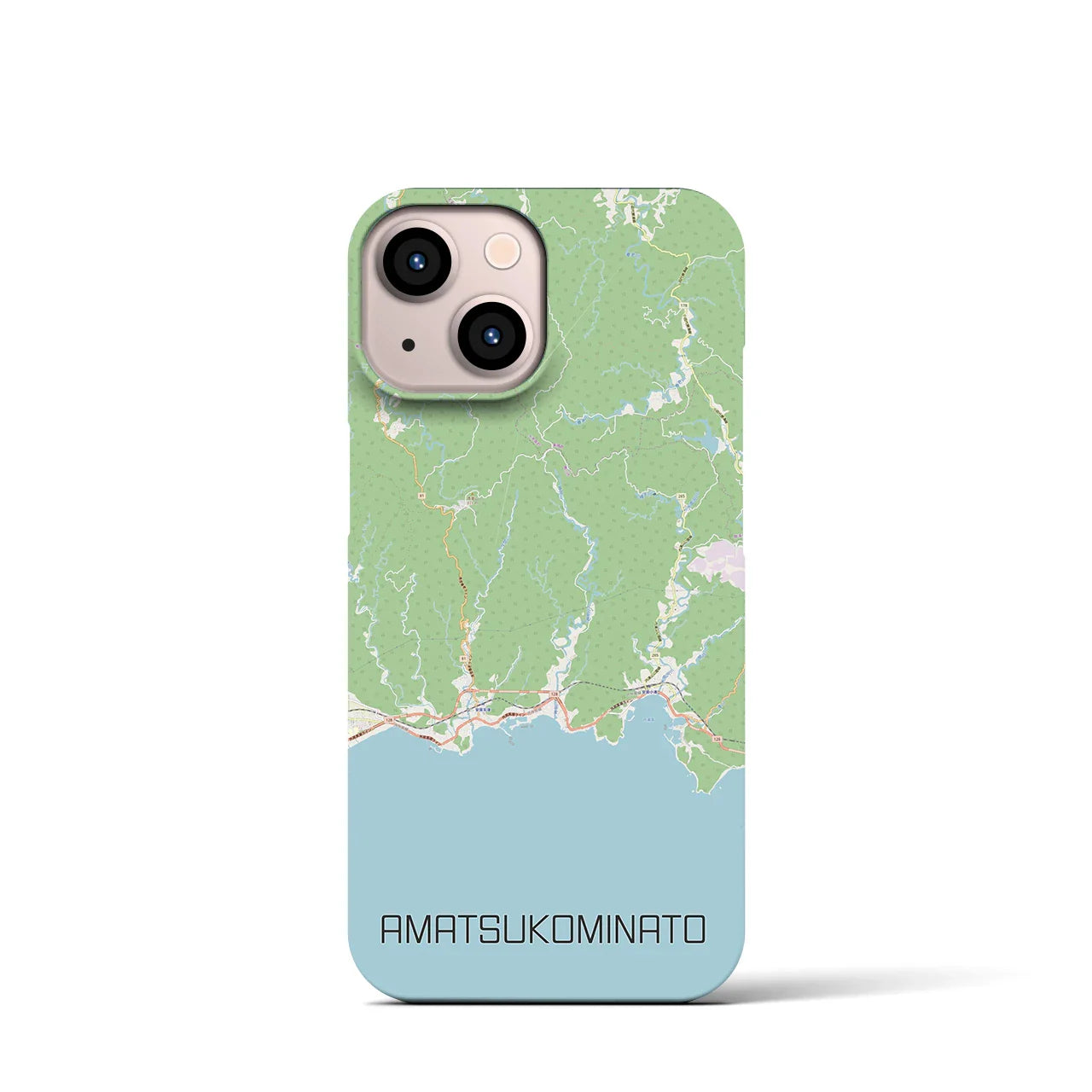 【天津小湊(千葉県)】地図柄iPhoneケース(バックカバータイプ)