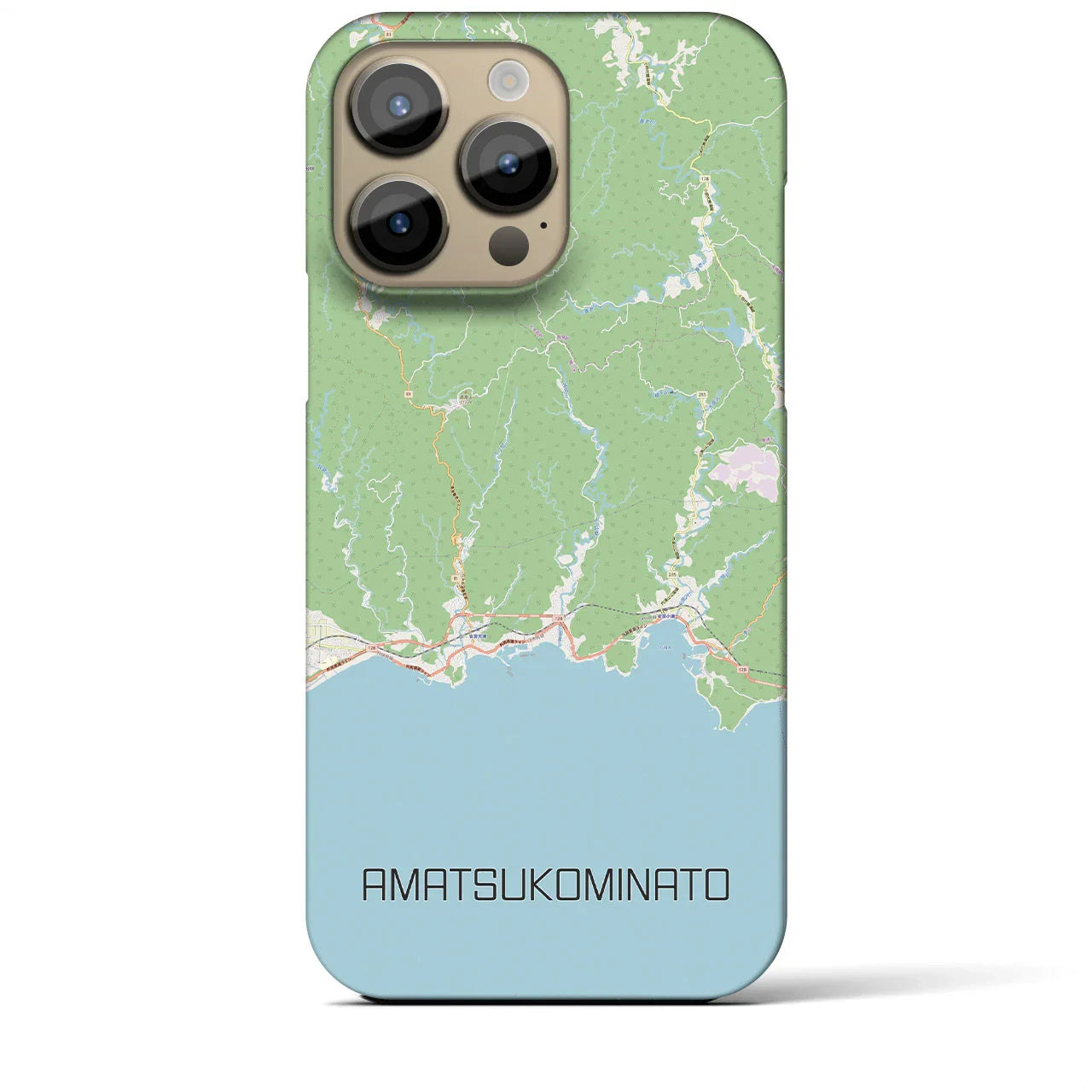 【天津小湊(千葉県)】地図柄iPhoneケース(バックカバータイプ)