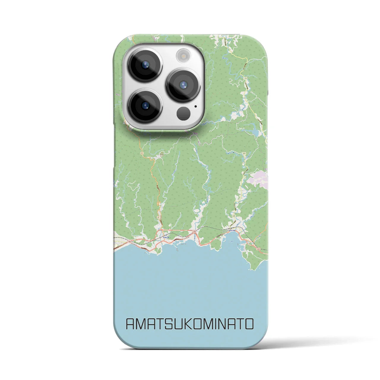 【天津小湊(千葉県)】地図柄iPhoneケース(バックカバータイプ)