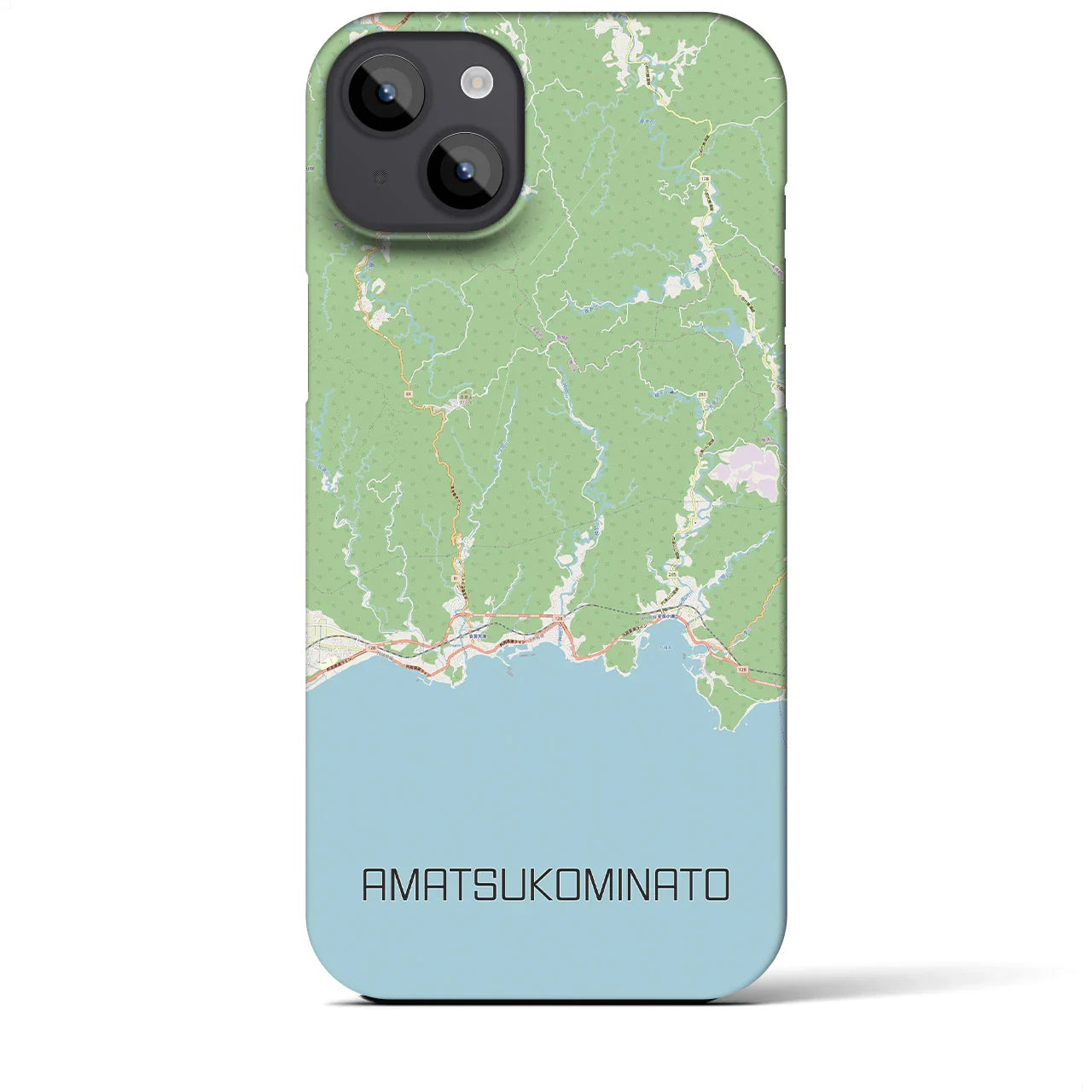 【天津小湊(千葉県)】地図柄iPhoneケース(バックカバータイプ)