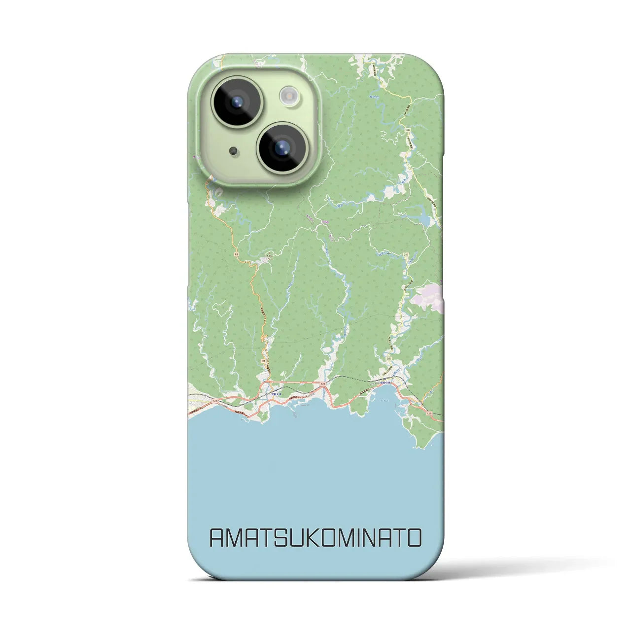 【天津小湊(千葉県)】地図柄iPhoneケース(バックカバータイプ)