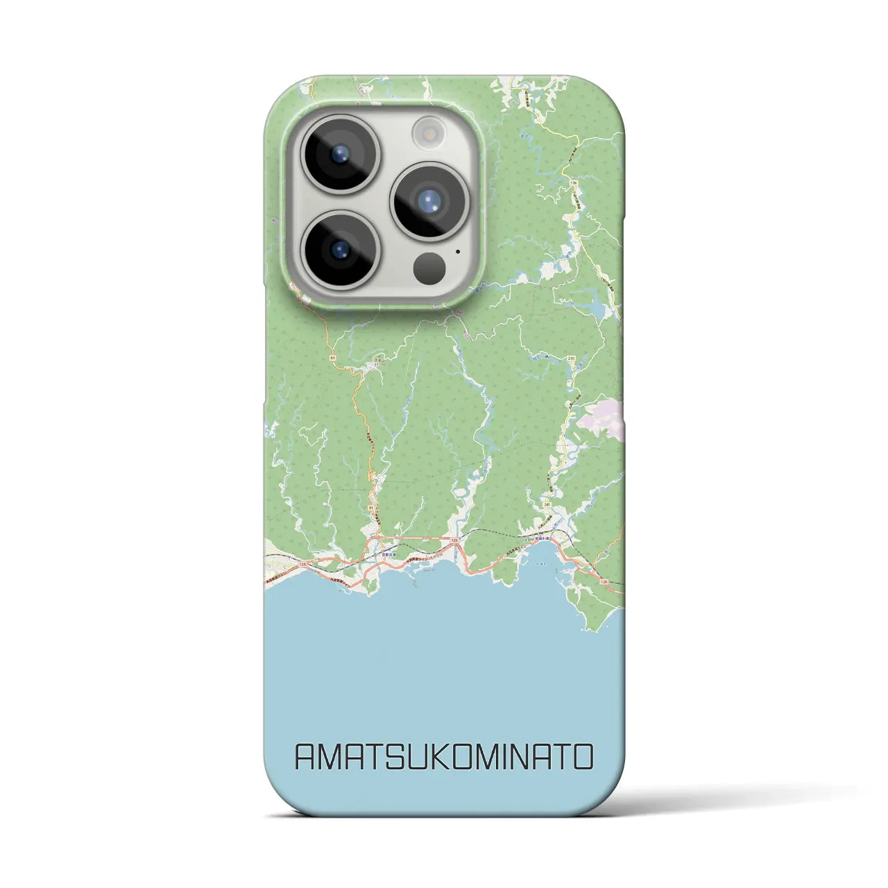 【天津小湊(千葉県)】地図柄iPhoneケース(バックカバータイプ)