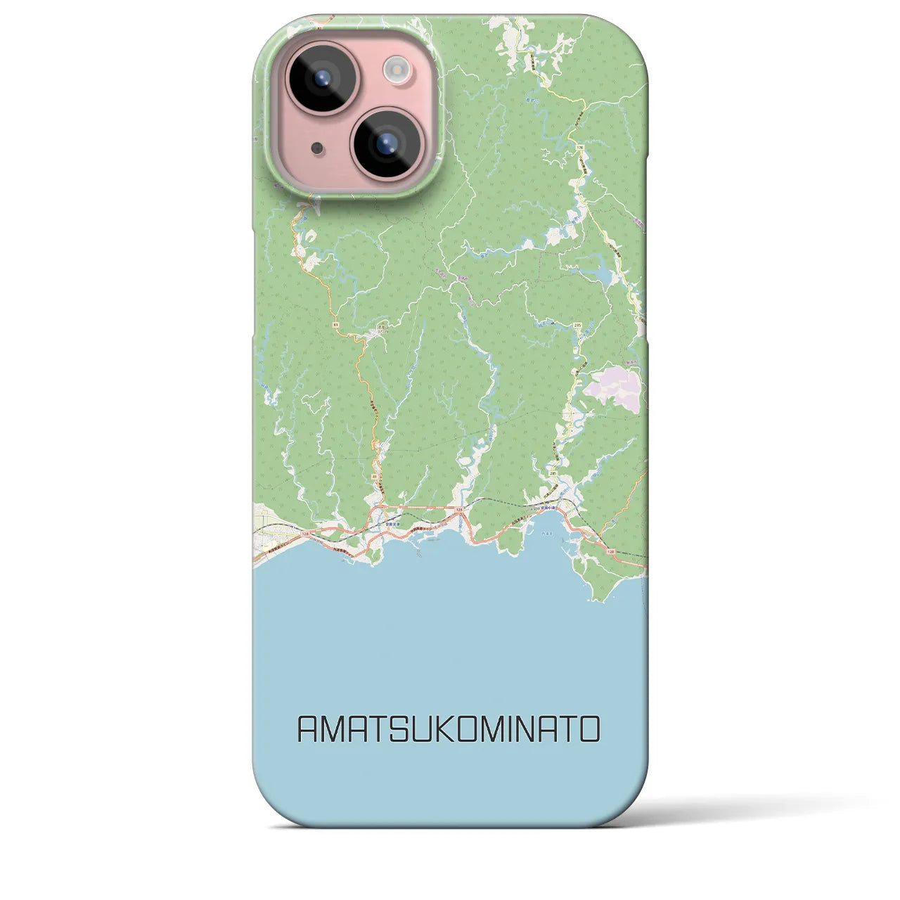 【天津小湊(千葉県)】地図柄iPhoneケース(バックカバータイプ)