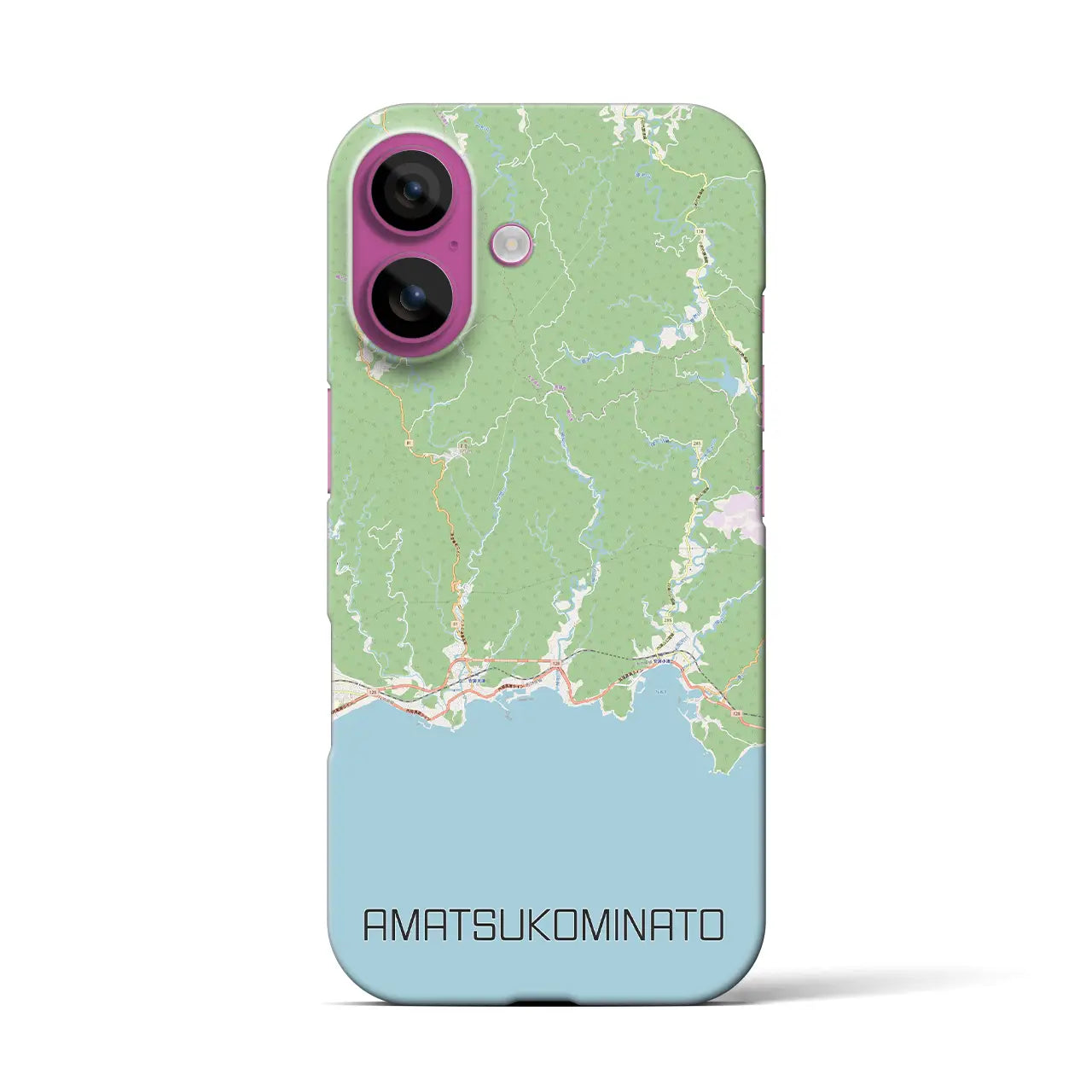 【天津小湊(千葉県)】地図柄iPhoneケース(バックカバータイプ)