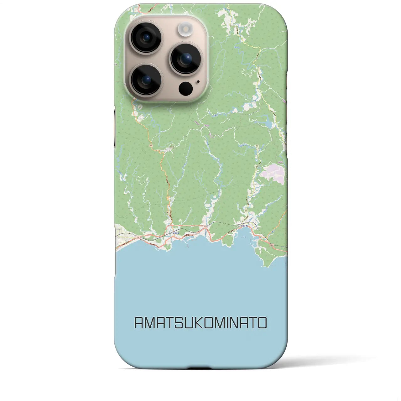 【天津小湊(千葉県)】地図柄iPhoneケース(バックカバータイプ)