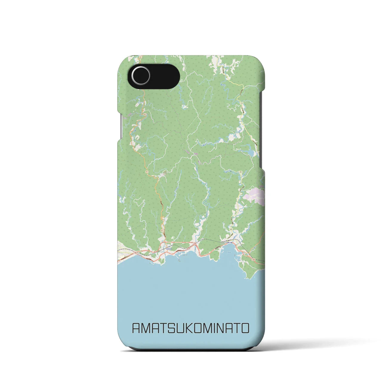 【天津小湊(千葉県)】地図柄iPhoneケース(バックカバータイプ)